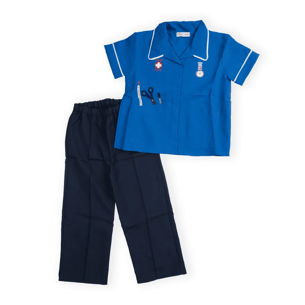 PRETEND TO BEE Emergency Nurse Costume divisa infermiera blu