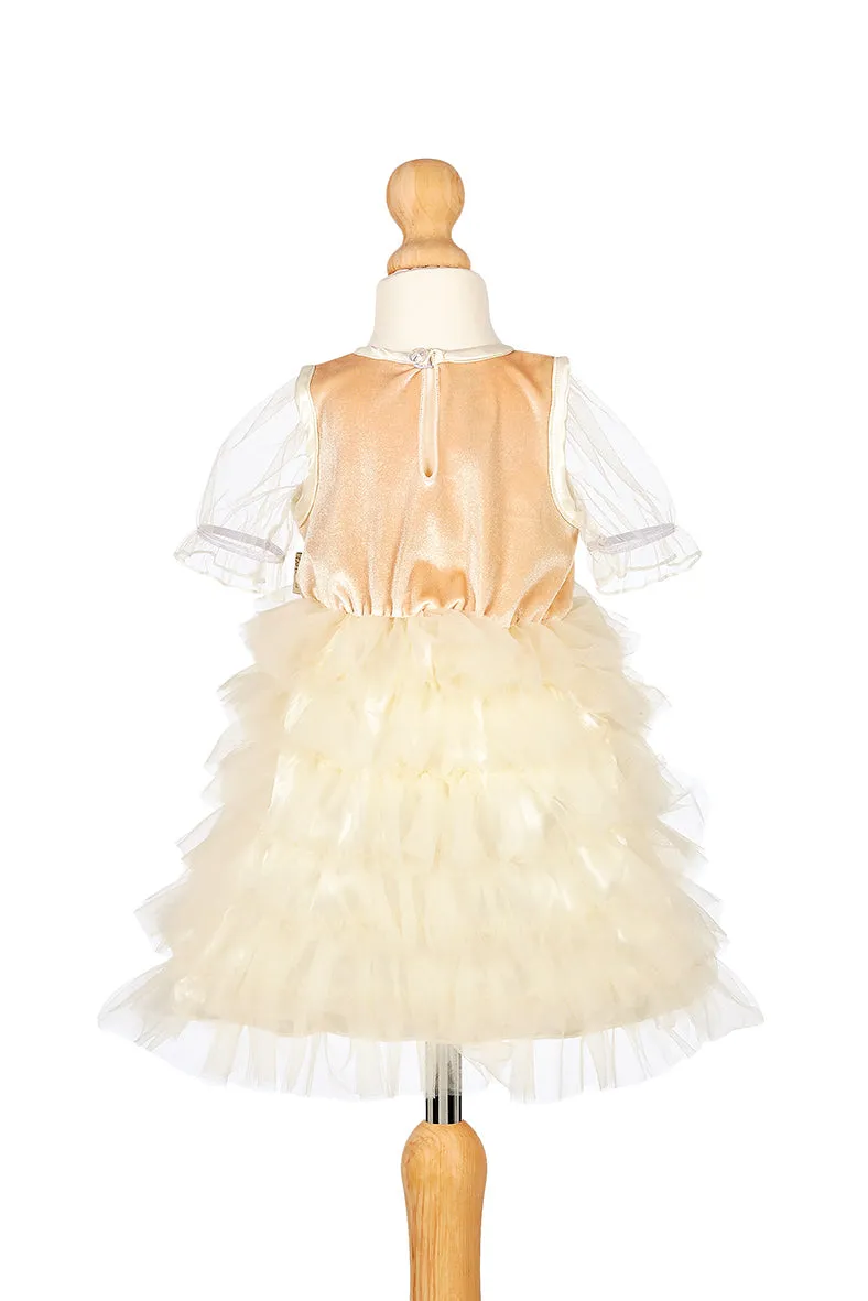 Souza! Chloé abito bambina bianco fiori 2 anni