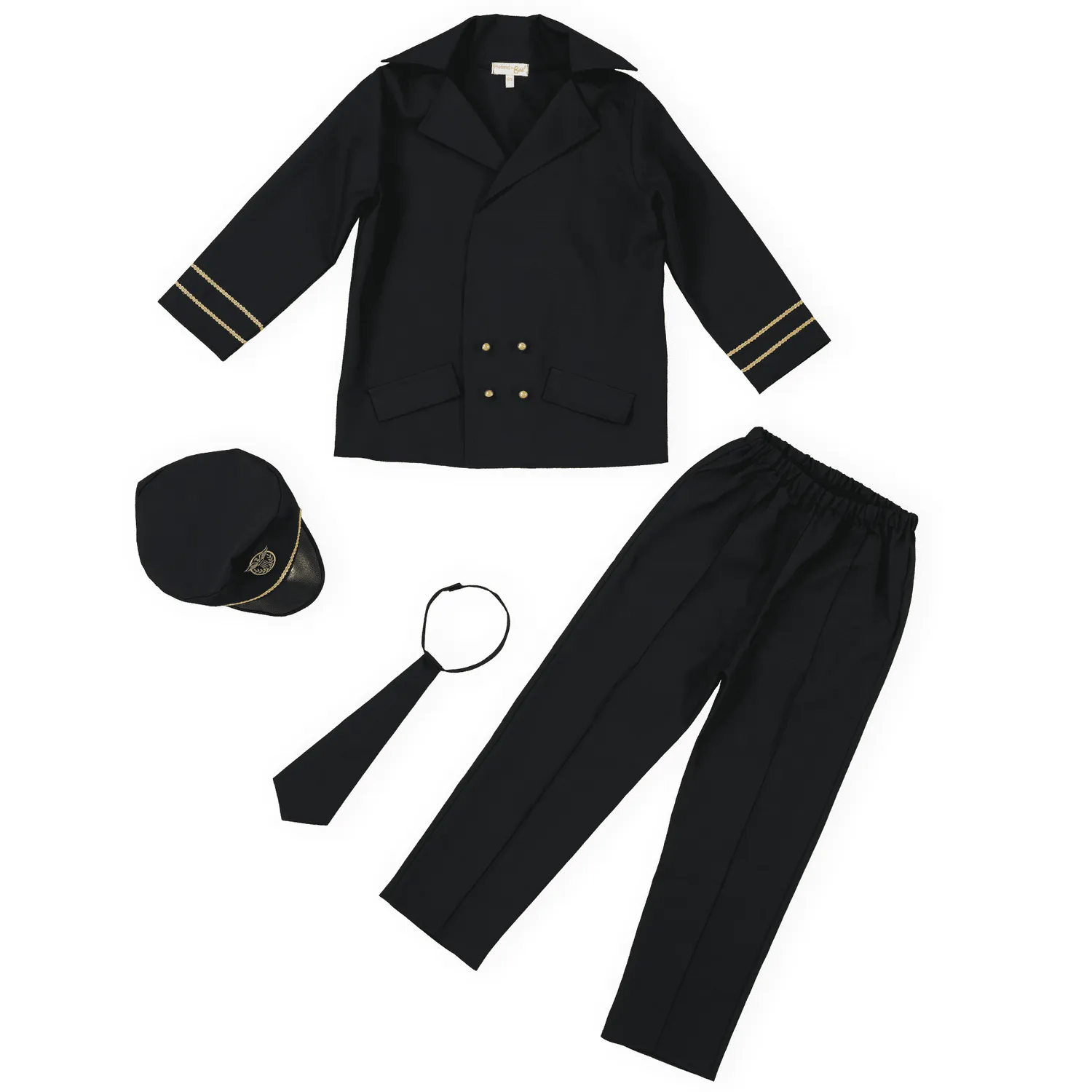 Pretend To Bee Pilot costume pilota nero con capello