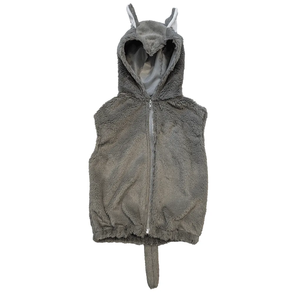 Pretend to Bee Wolf felpa lupo grigia con cappuccio