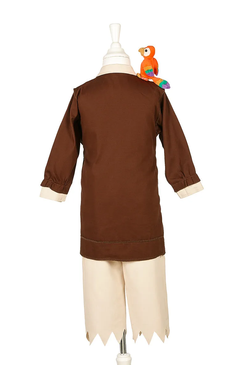 Souza! Christophe costume pirata bambino marrone cotone