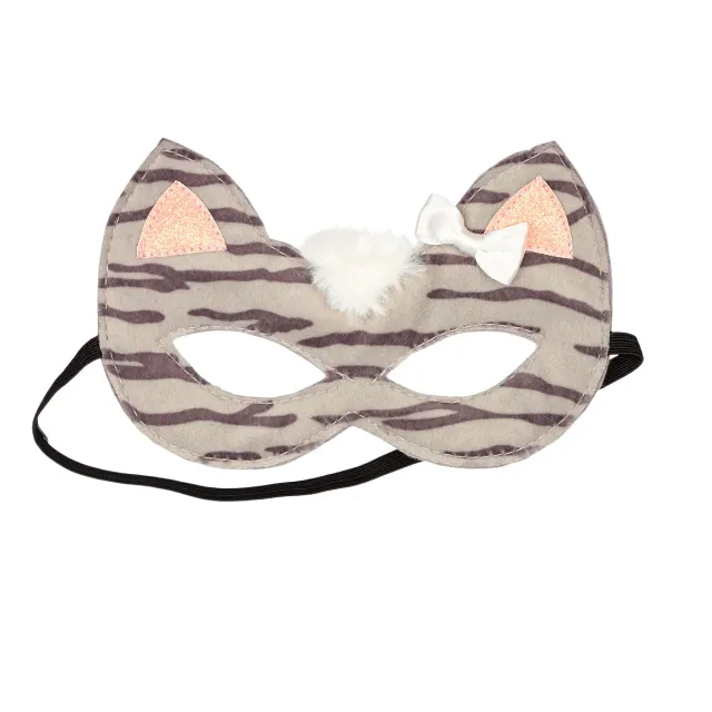 Souza! Catia maschera gatto grigia in tessuto