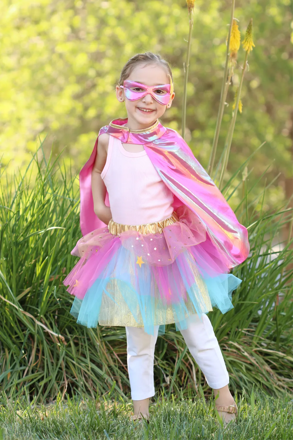Great Pretenders Tutu mantello e maschera supereroe