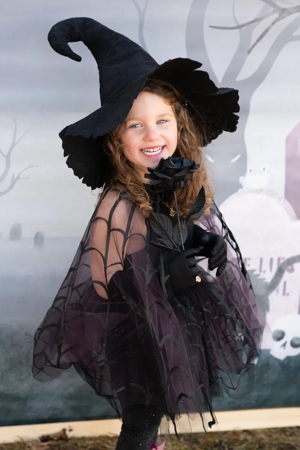 Great Pretenders Spider Witch costume tutu e mantello