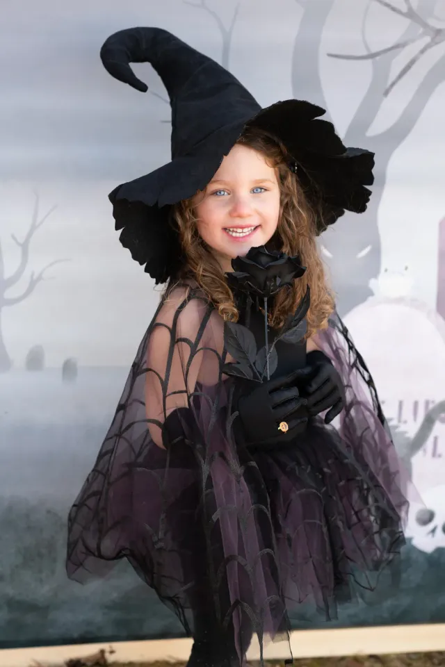 Great Pretenders Spider Witch costume tutu e mantello