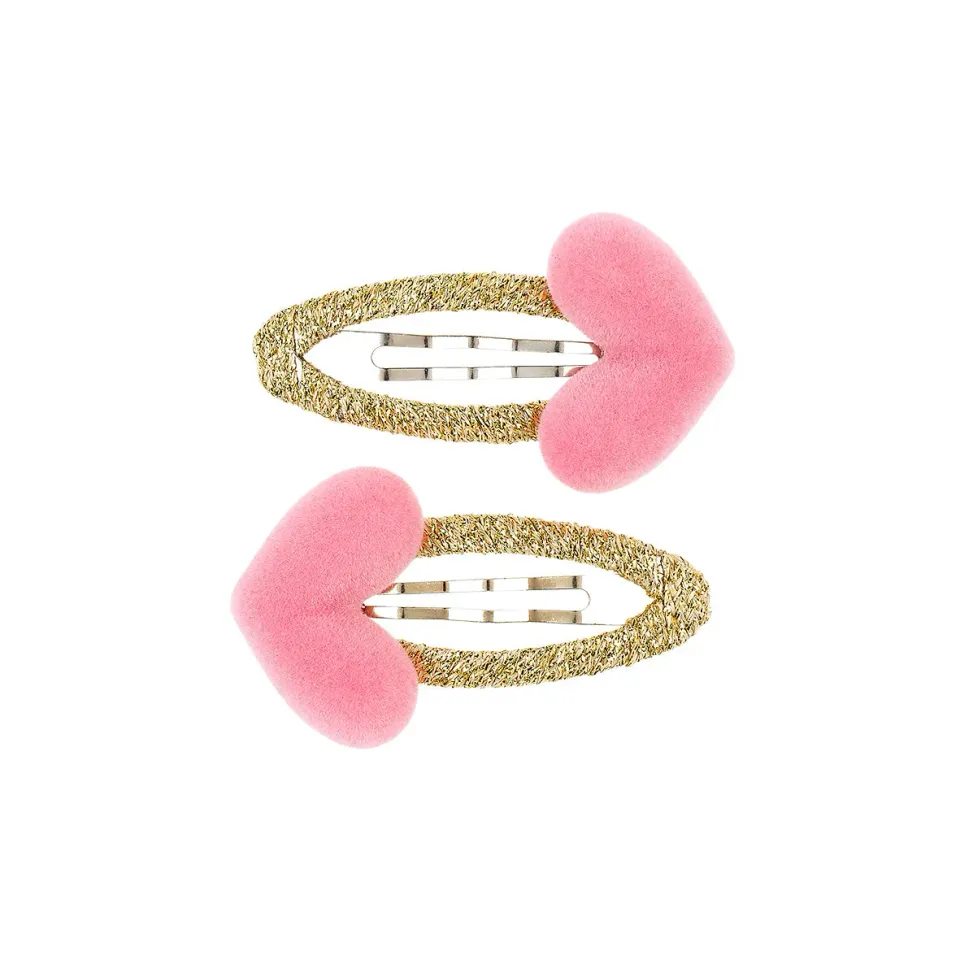 Souza Aty Heart mollette cuore rosa 2 pezzi