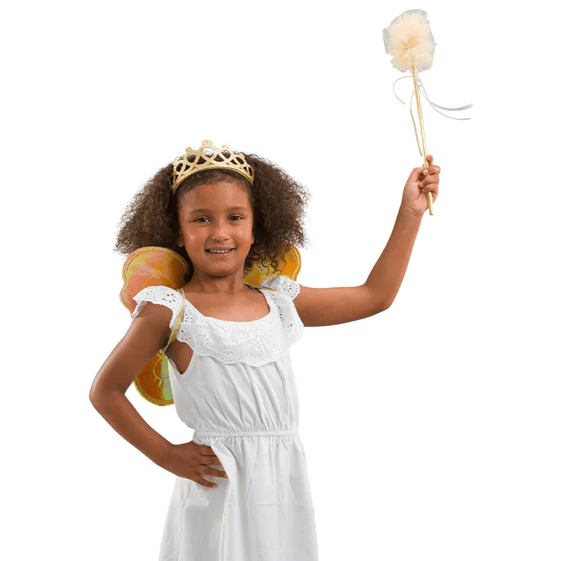 PRETEND TO BEE Gold Glitter Fairy set accessori fata oro glitter