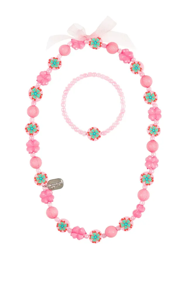 Souza! Alise set collana e bracciale rosa bambina