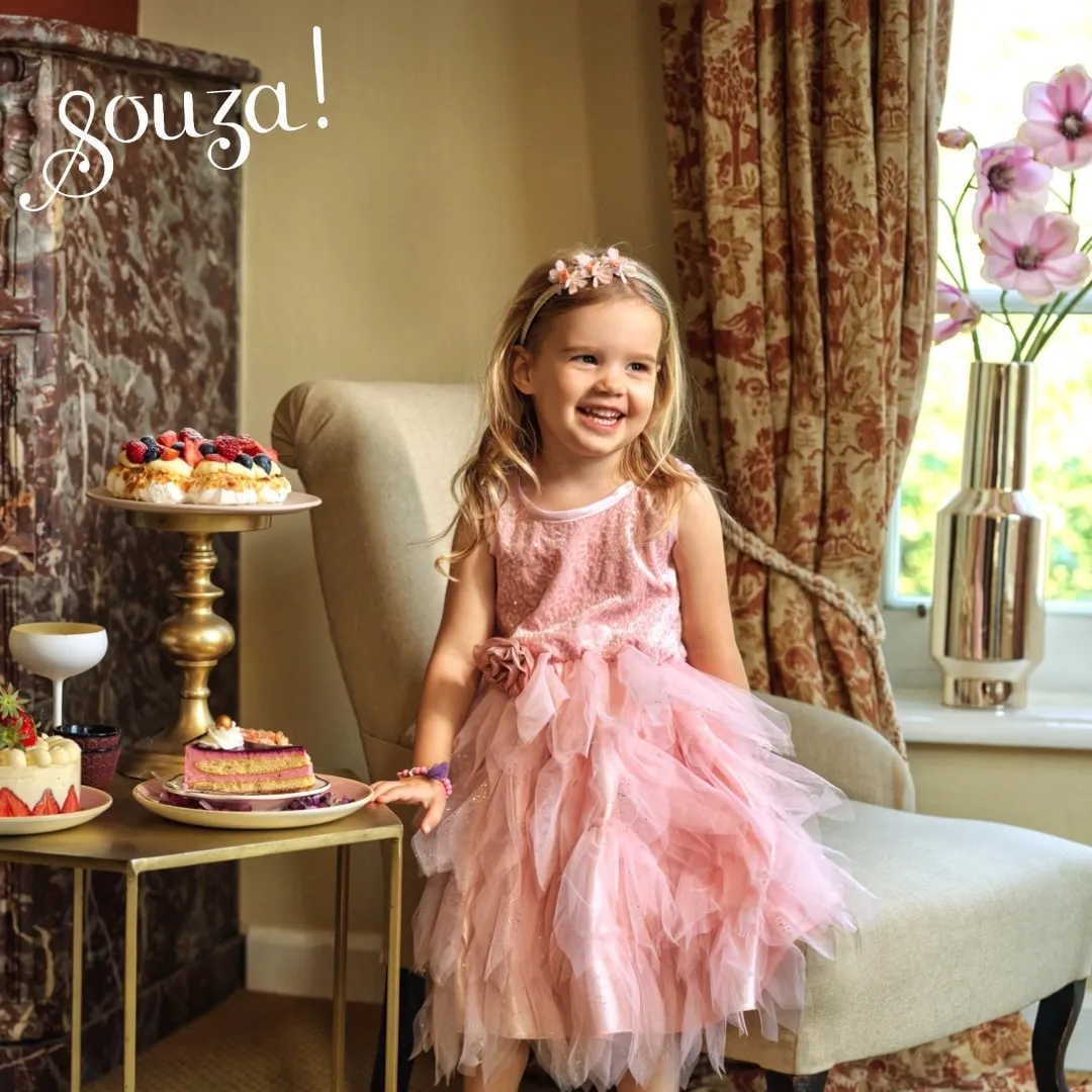 Souza! Clementine costume principessa con mantello rosa