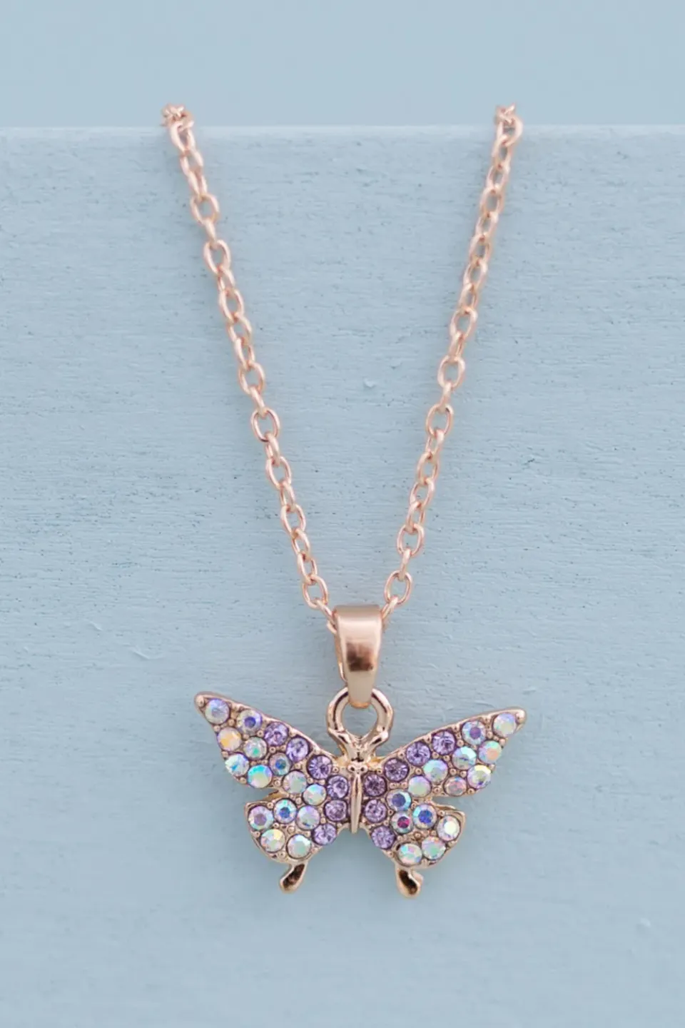 Great Pretenders Boutique Butterfly Gem collana farfalla strass