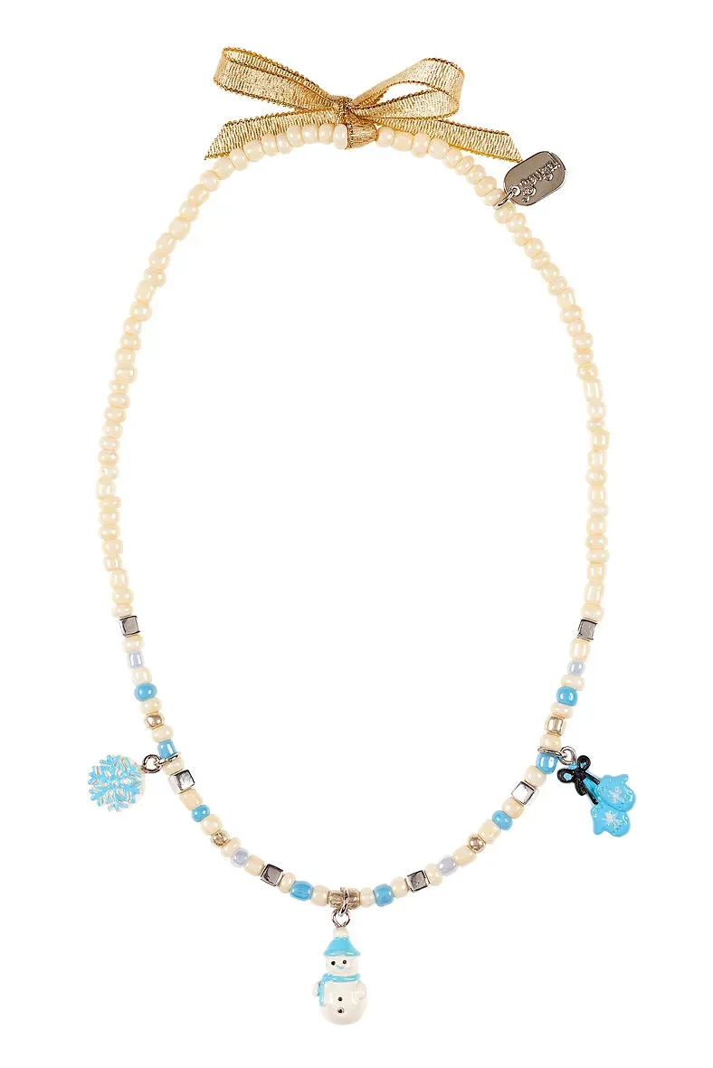 Souza! Milena Winter collana blu ciondolo invernale