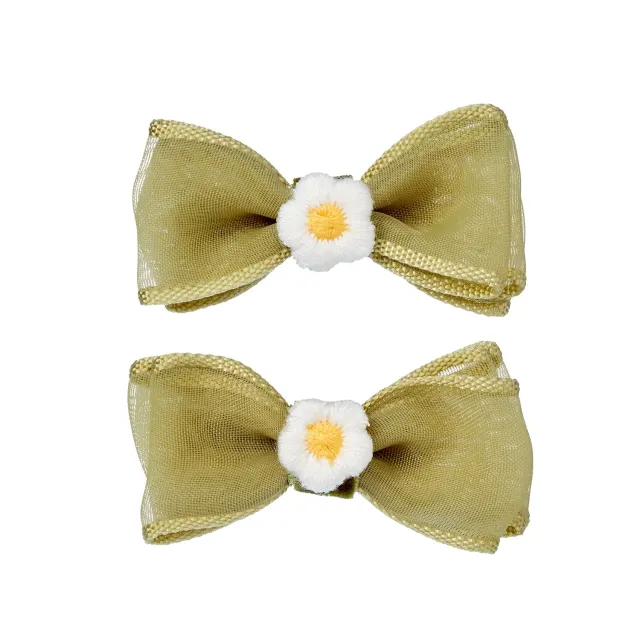 Souza! Wenxi Bow mollette fiocco verdi 2 pz