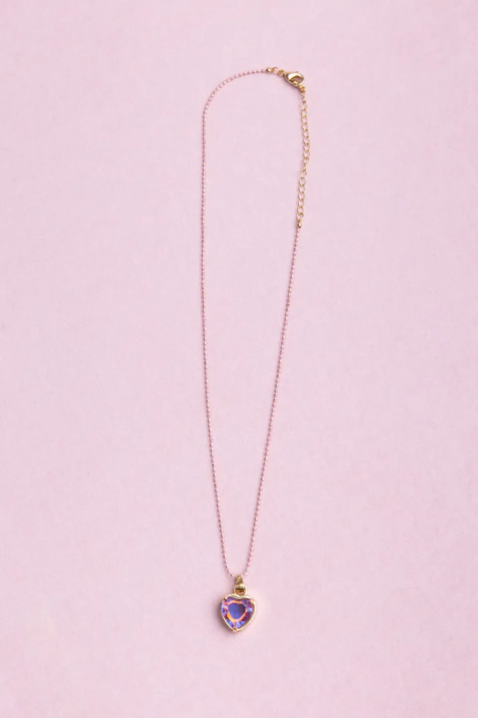 Great Pretenders Boutique Chic collana cuore lilla