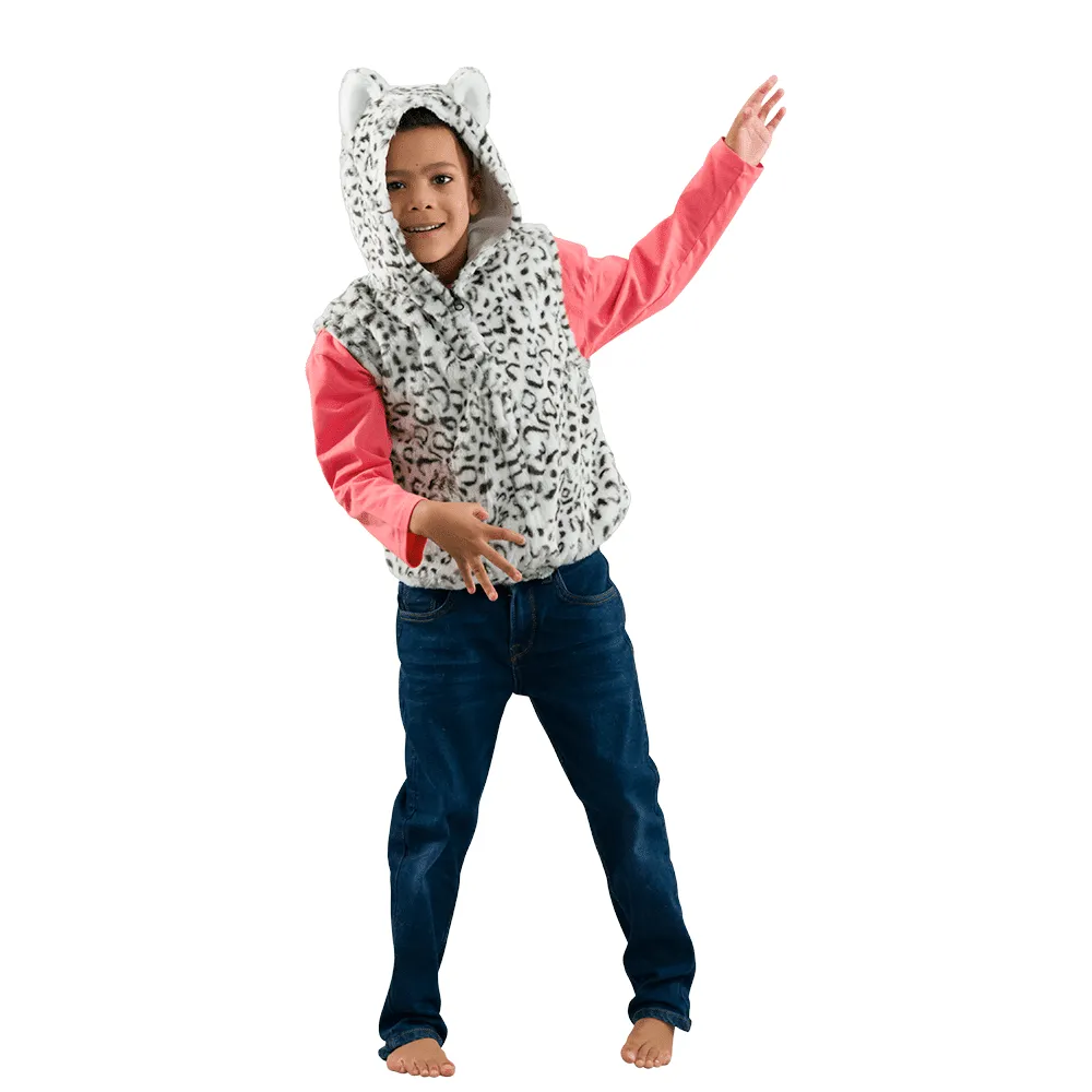 PRETEND TO BEE Snow Leopard felpa leopardo bimbi