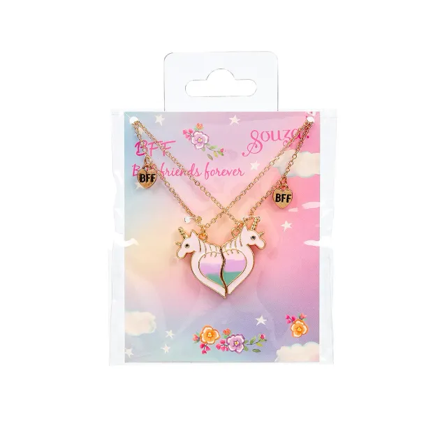 Souza BFF Unicorn set collane 2 pz oro rosa