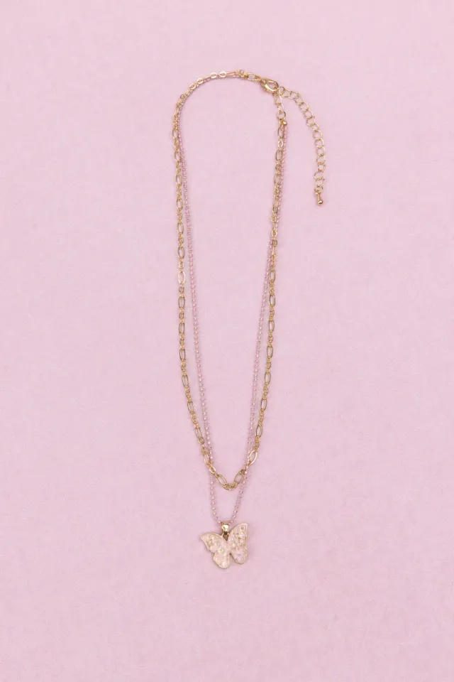 Great Pretenders Boutique Chic Bubbly Butterfly collana farfalla
