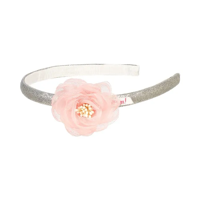 Souza Hiske corona fiori rosa da principessa