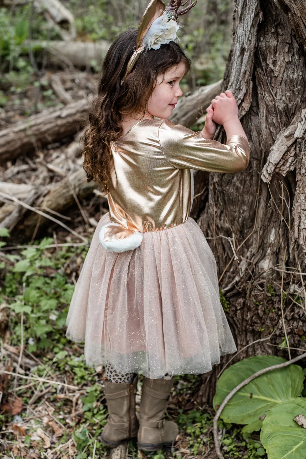 Great Pretenders Woodland Deer costume cerbiatto con cerchietto