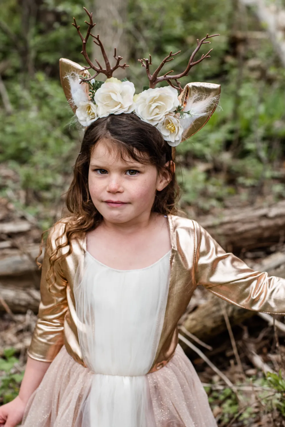 Great Pretenders Woodland Deer costume cerbiatto con cerchietto