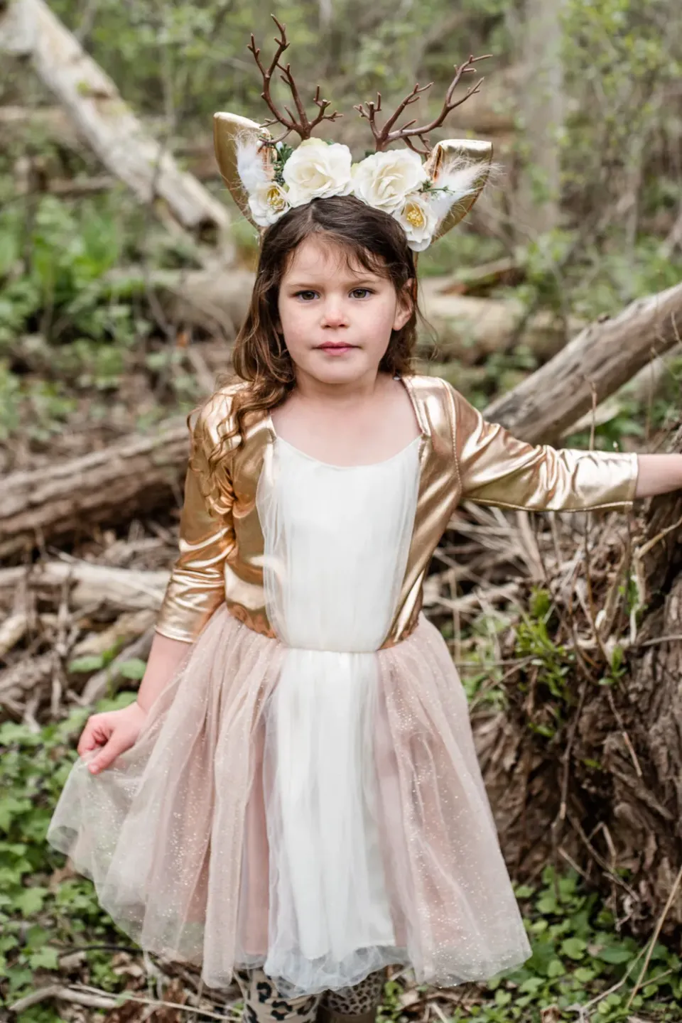 Great Pretenders Woodland Deer costume cerbiatto con cerchietto