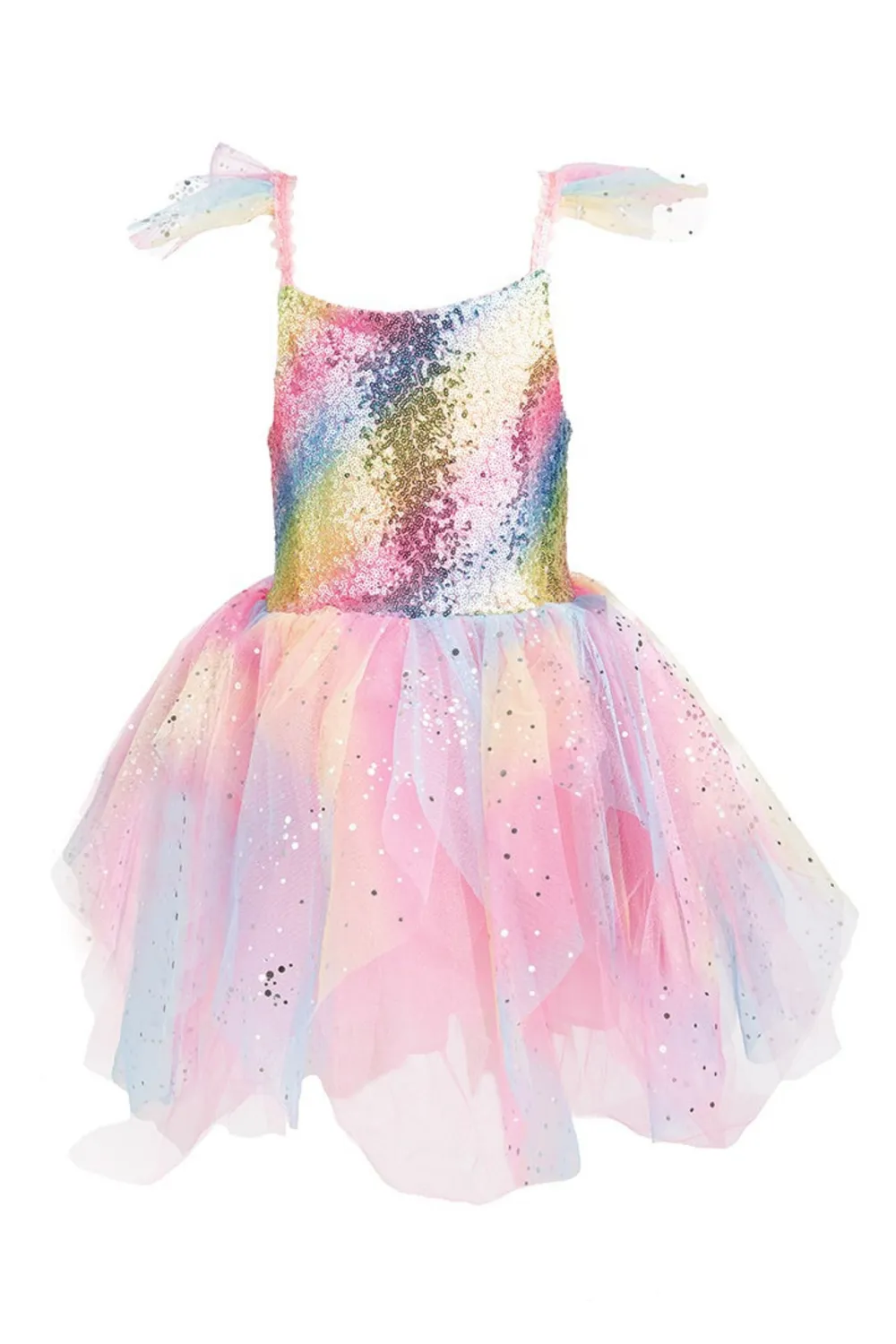 Great Pretenders Rainbow Fairy vestito fata ali arcobaleno