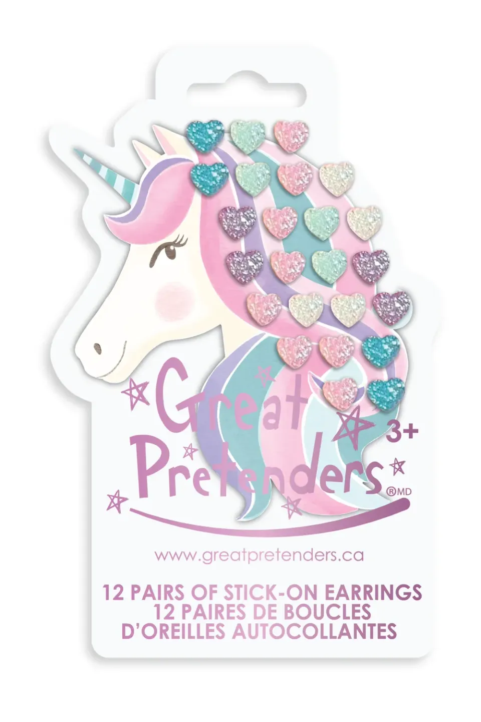 Great Pretenders Rhinestone Royalty orecchini adesivi 12 paia