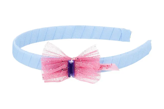 Souza Marthe coroncina fiocco azzurro rosa bambina