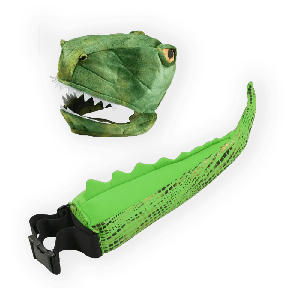 Pretend to Bee Dinosaur set dinosauro coda e cappuccio