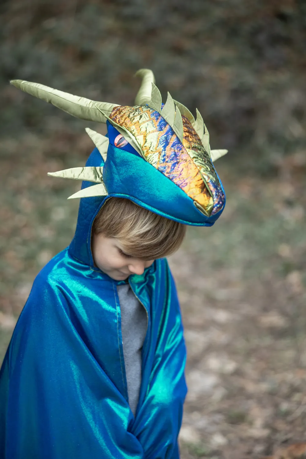 Great Pretenders Metallic Dragon mantello drago bambina