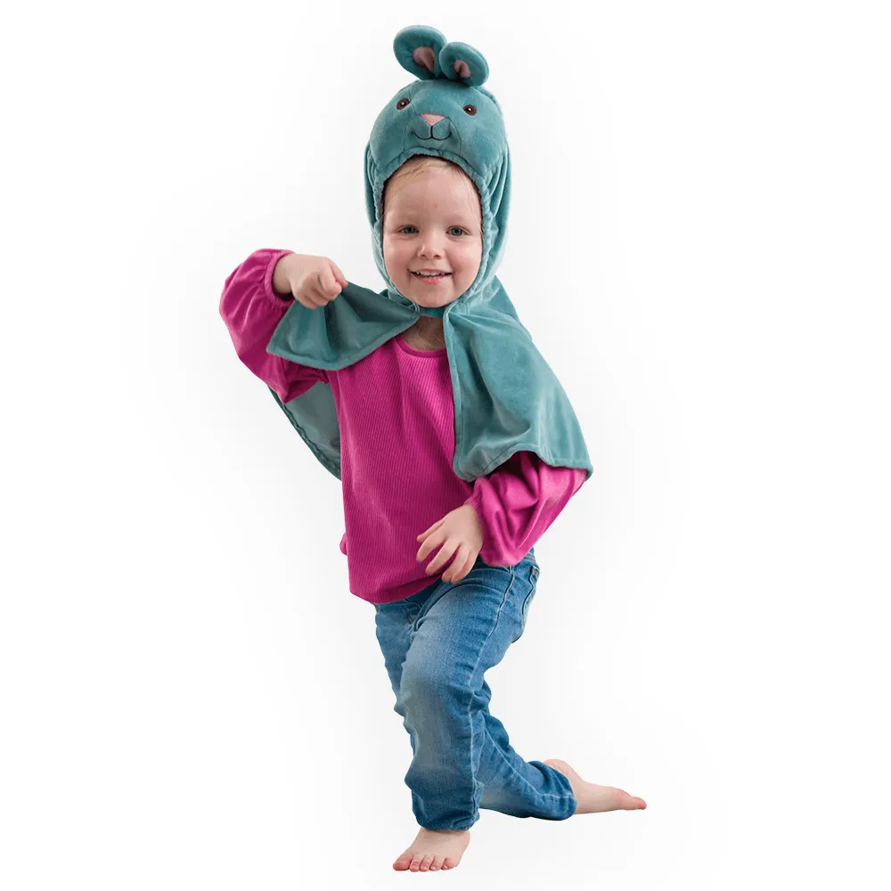 Pretend to Bee Bunny mantello coniglio azzurro