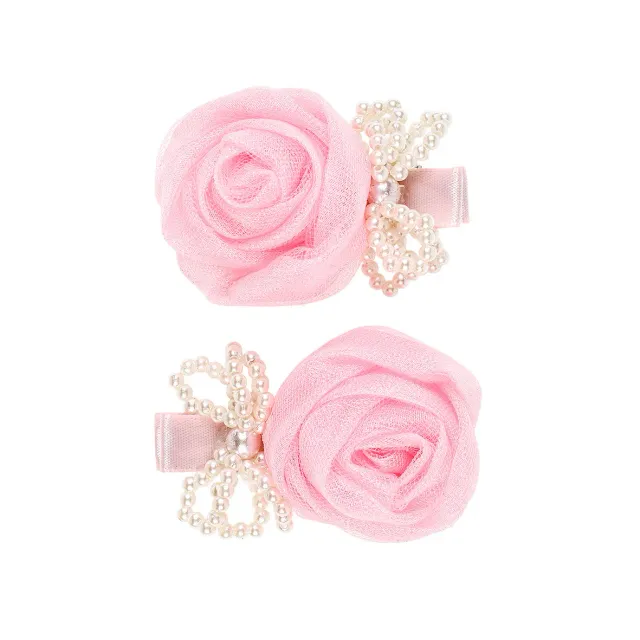 Souza! Lulu Rose Pink pinze capelli rosa 2 pezzi