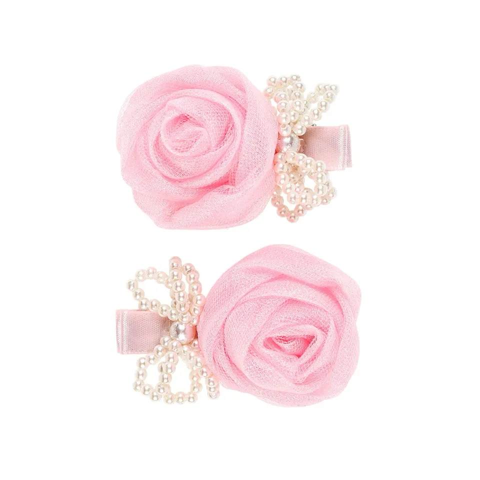 Souza! Lulu Rose Pink pinze capelli rosa 2 pezzi