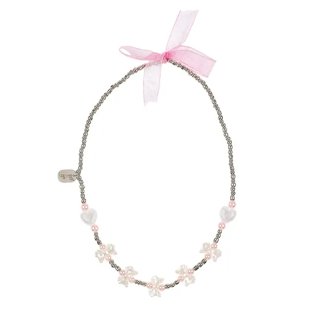 Souza Amberly collana farfalla cuore bianca 1 pz