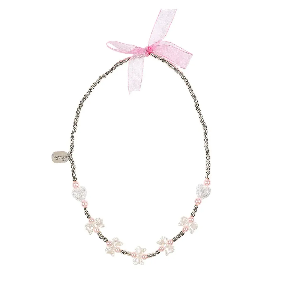 Souza Amberly collana farfalla cuore bianca 1 pz