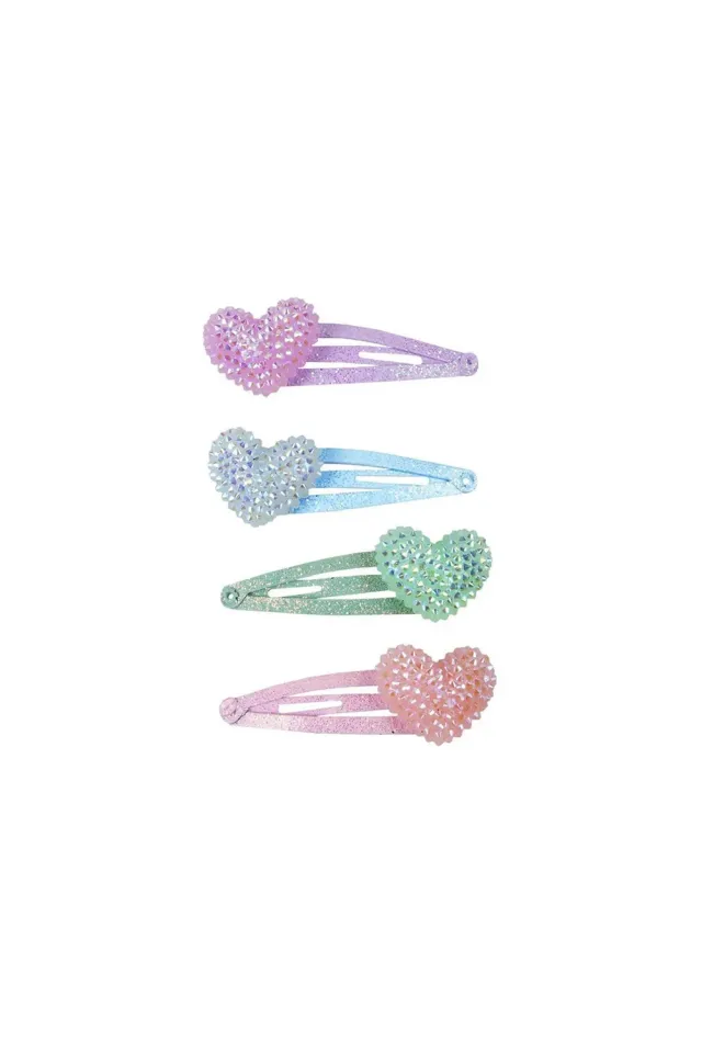 Great Pretenders Sparkle Heart mollette capelli cuore 4 pezzi glitter