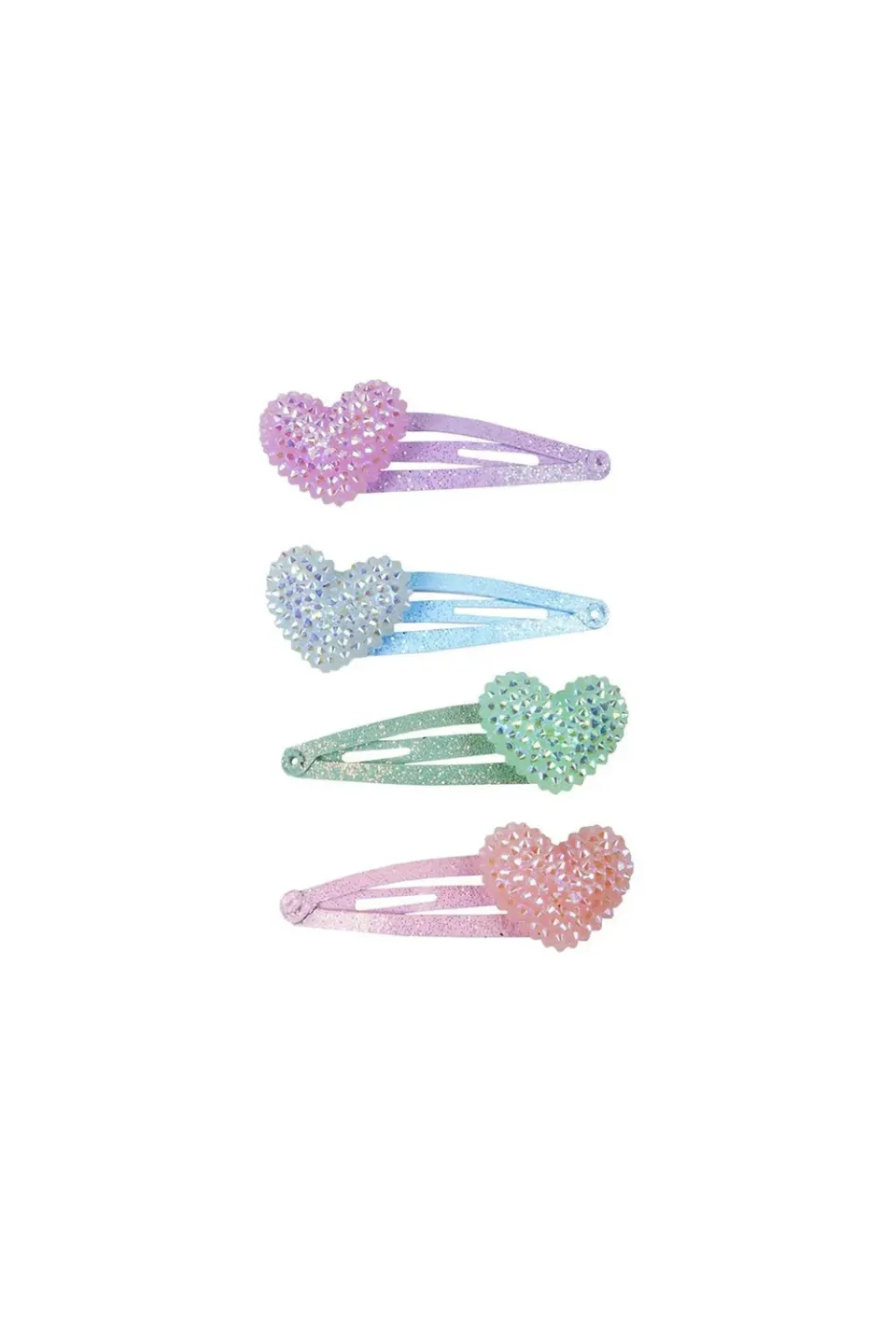 Great Pretenders Sparkle Heart mollette capelli cuore 4 pezzi glitter