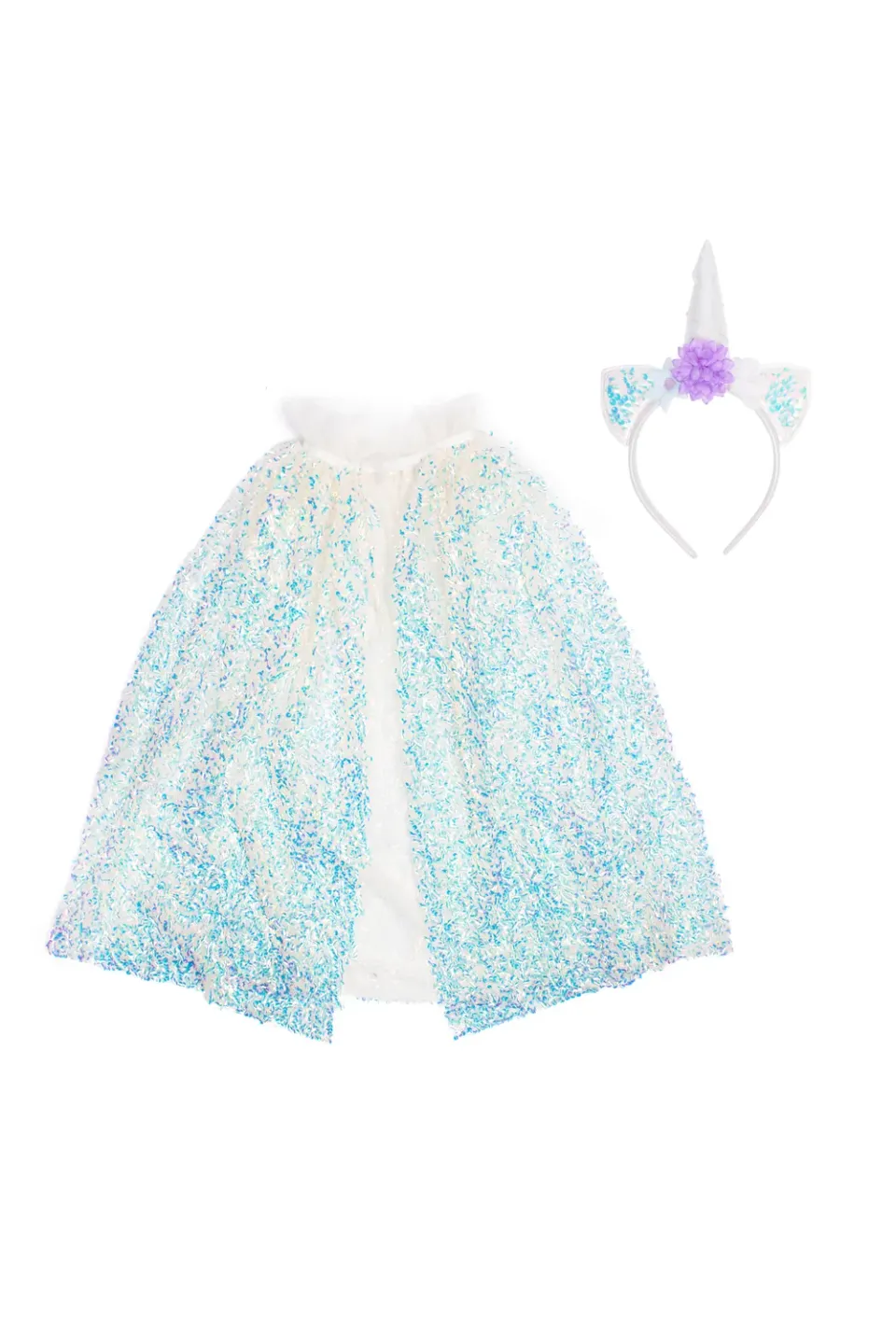Great Pretenders Unicorn Sparkle Cape and Headband mantello unicorno