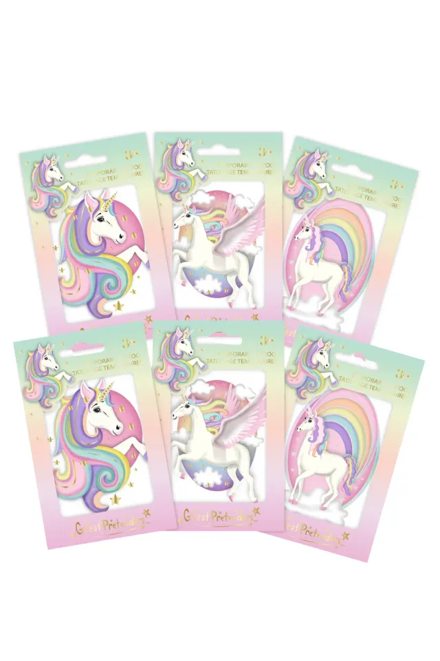 Great Pretenders Unicorn tatuaggi temporanei