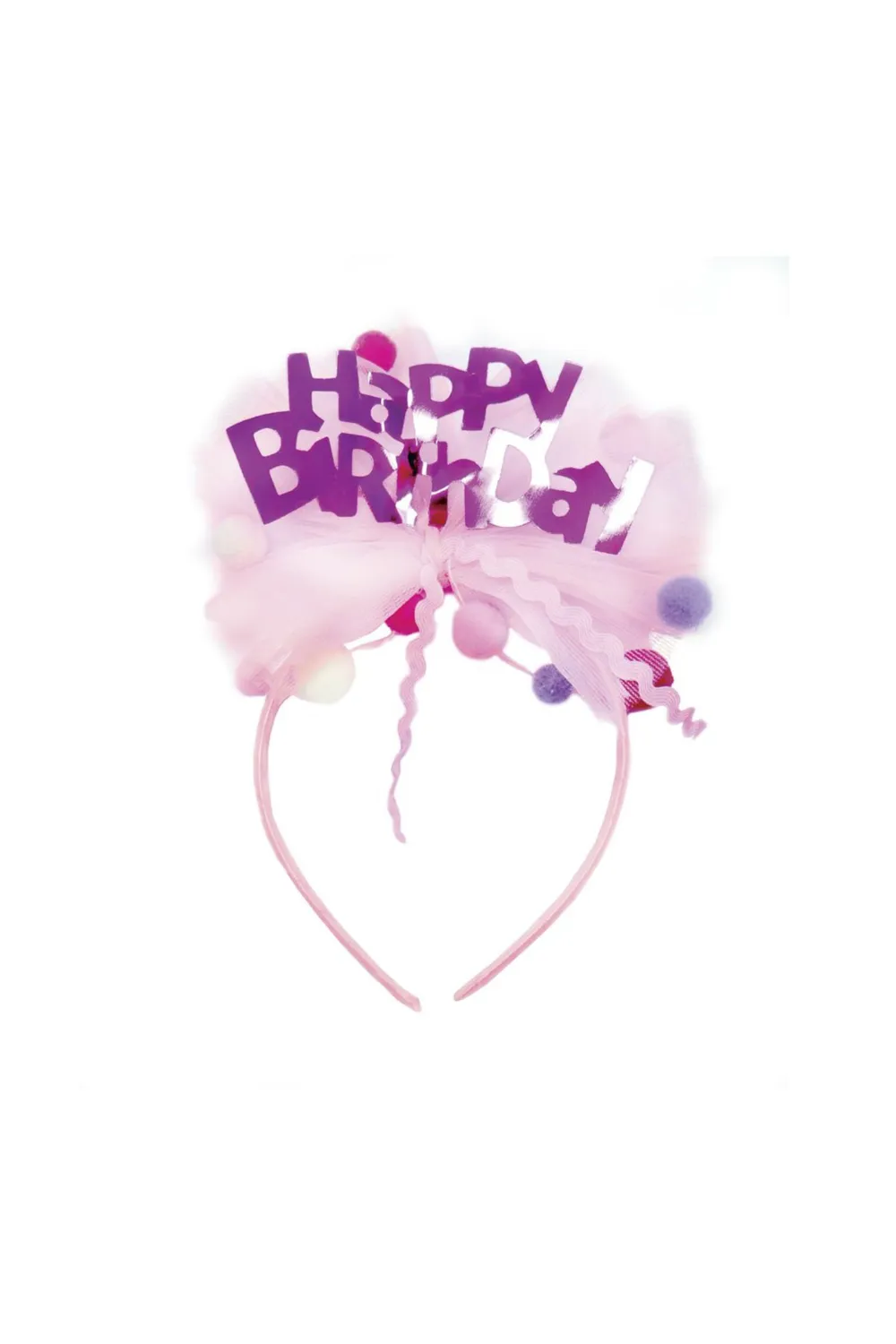 Great Pretenders Happy Birthday cerchietto compleanno rosa