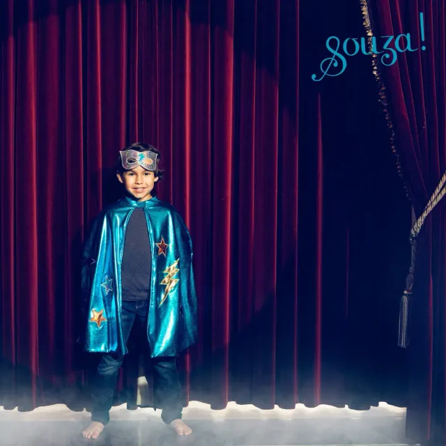 Souza Super Hero-Bat Mantello Blu 4-8 Anni