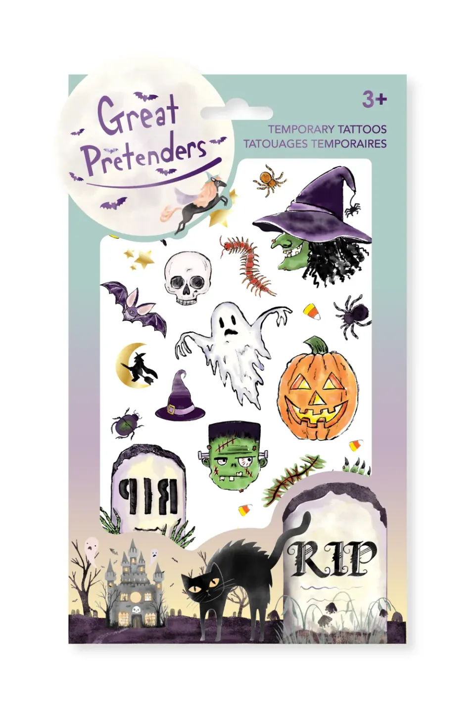 Great Pretenders Halloween tatuaggi temporanei bimbi