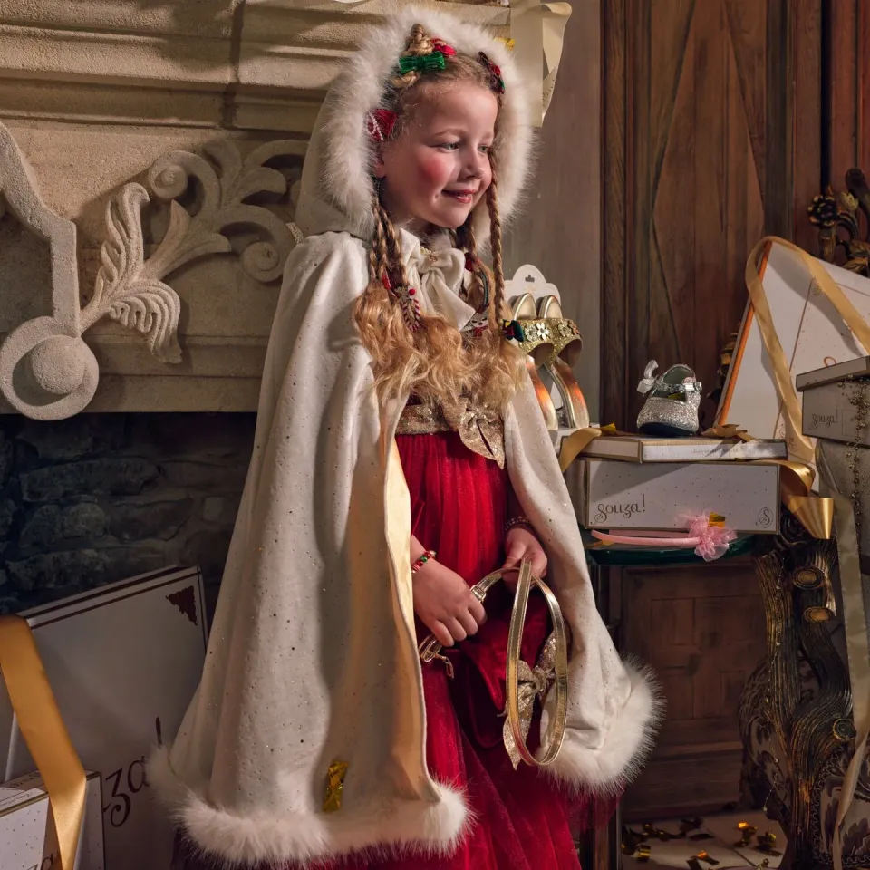 Souza Eirwen mantello principessa bianco