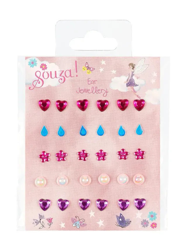 Souza! Ear stickers orecchini adesivi 15 paia colorati