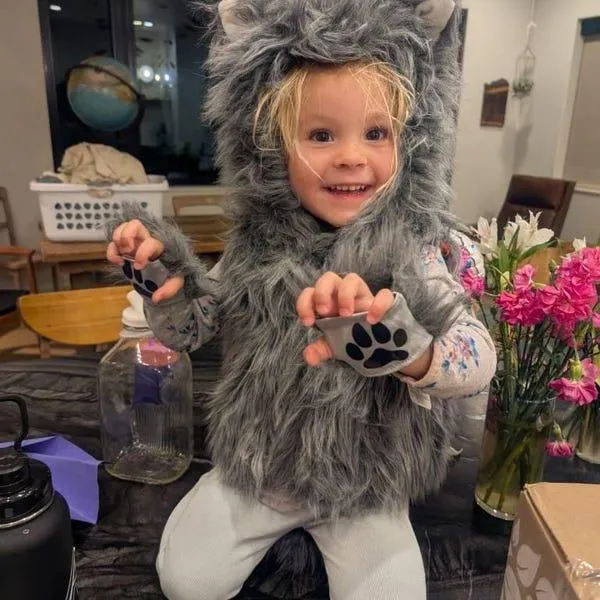 Great Pretenders Big Bad Wolf gilet travestimento lupo con guanti