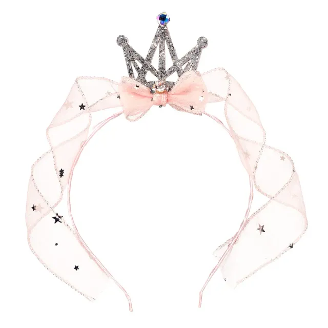 Souza! Peyton tiara corona rosa argento leggera