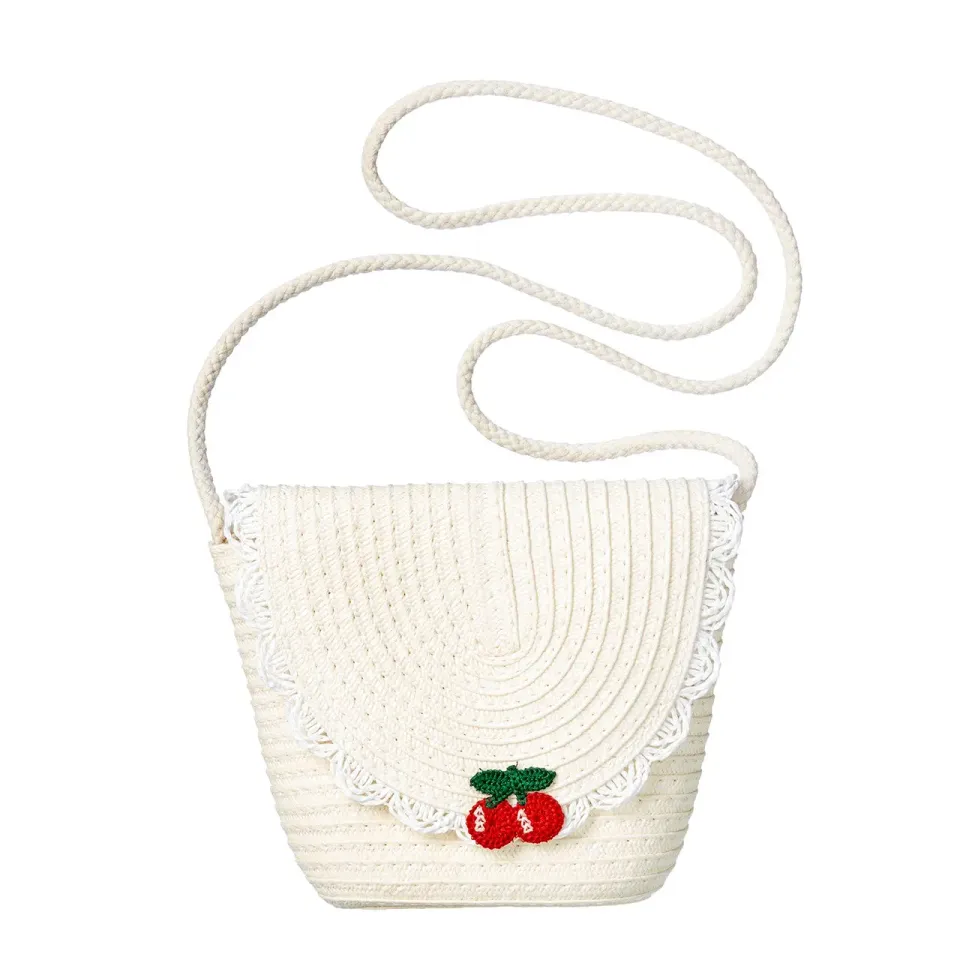 Souza! Coco Cherry borsa intrecciata bianca ciliegie