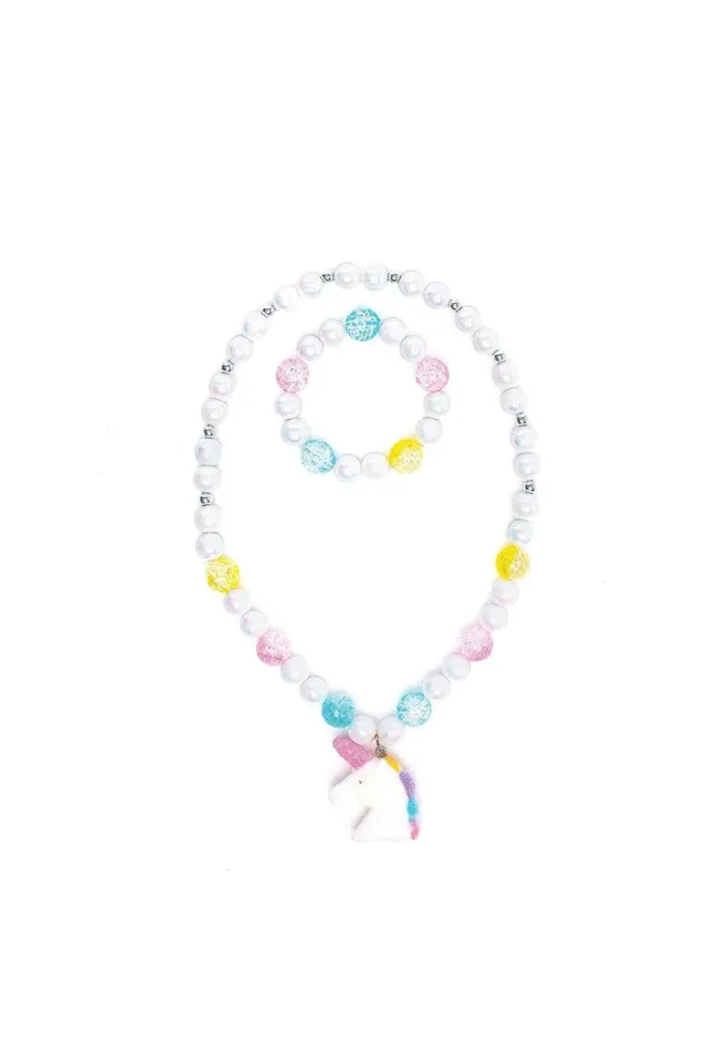 Great Pretenders Set Collana Bracciale Unicorno Bianco