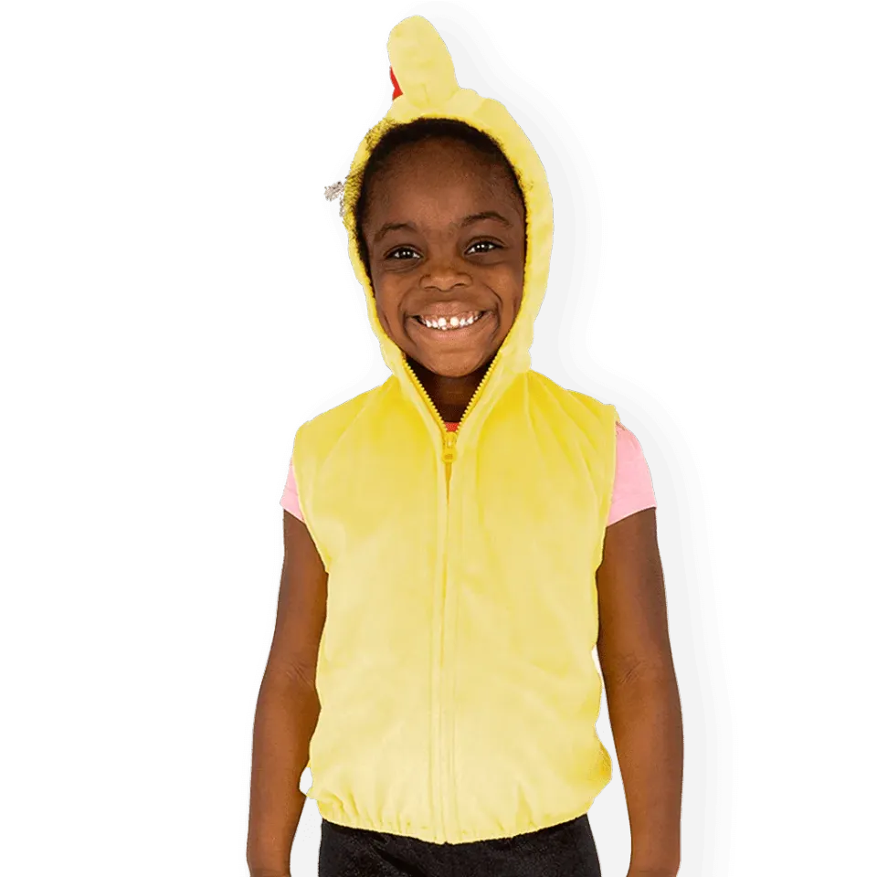 Pretend to Bee Costume Pollo Giallo con Cappuccio 3-7 Anni