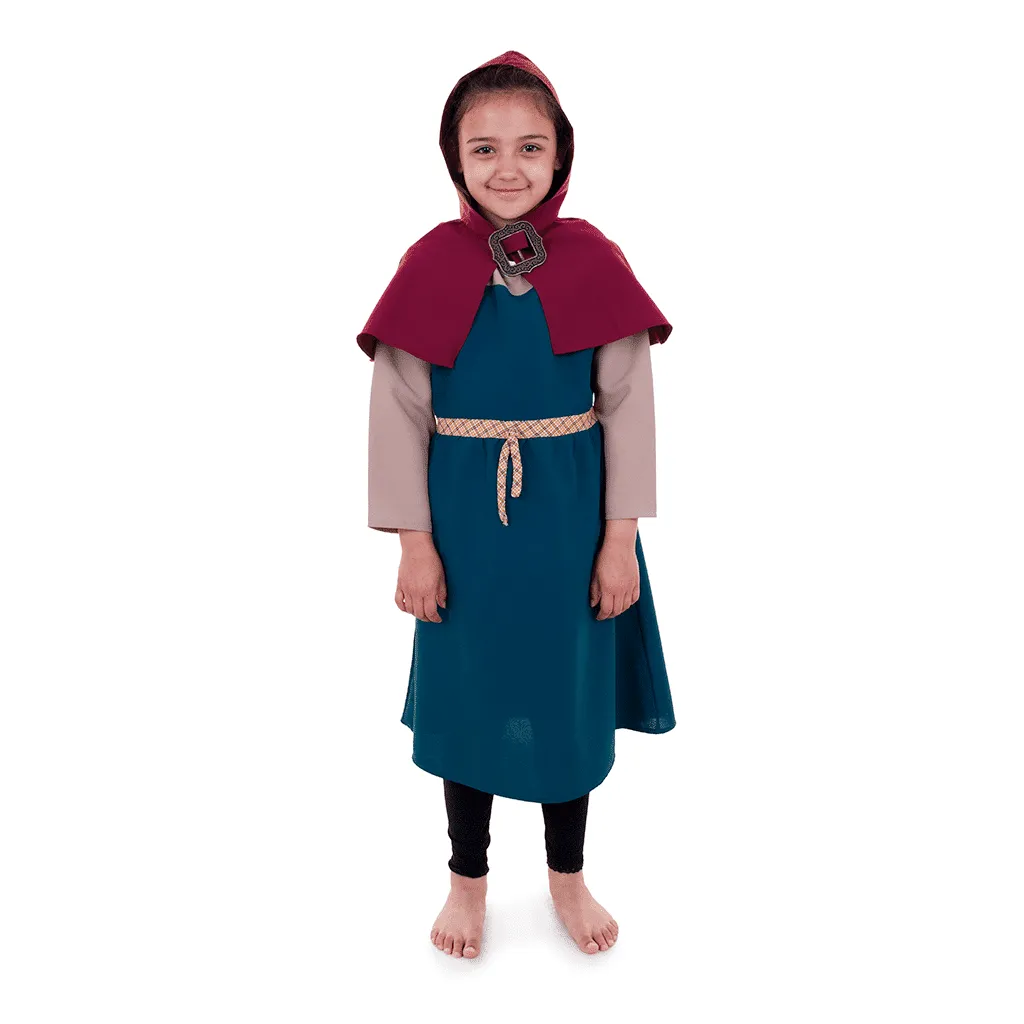 Pretend to Bee Viking Girl costume bambina mantello bordeaux