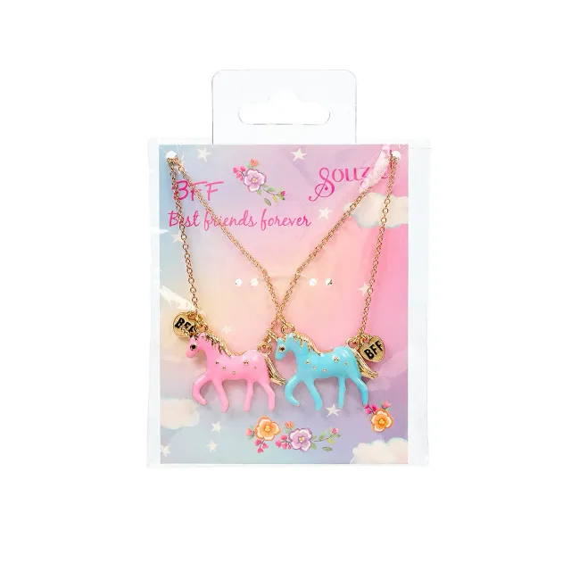 Souza! BFF Horses set 2 collane cavallo oro